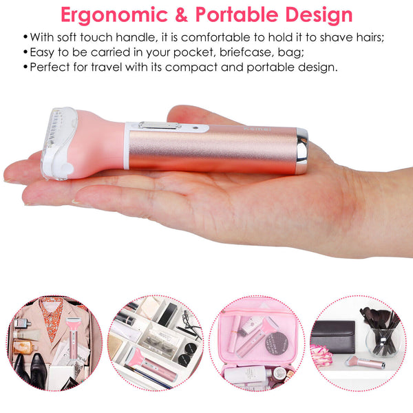 4 In 1 Electric Eyebrow Hair Shaver Painless Lip Nose Facial Hair Remover Multifunctional